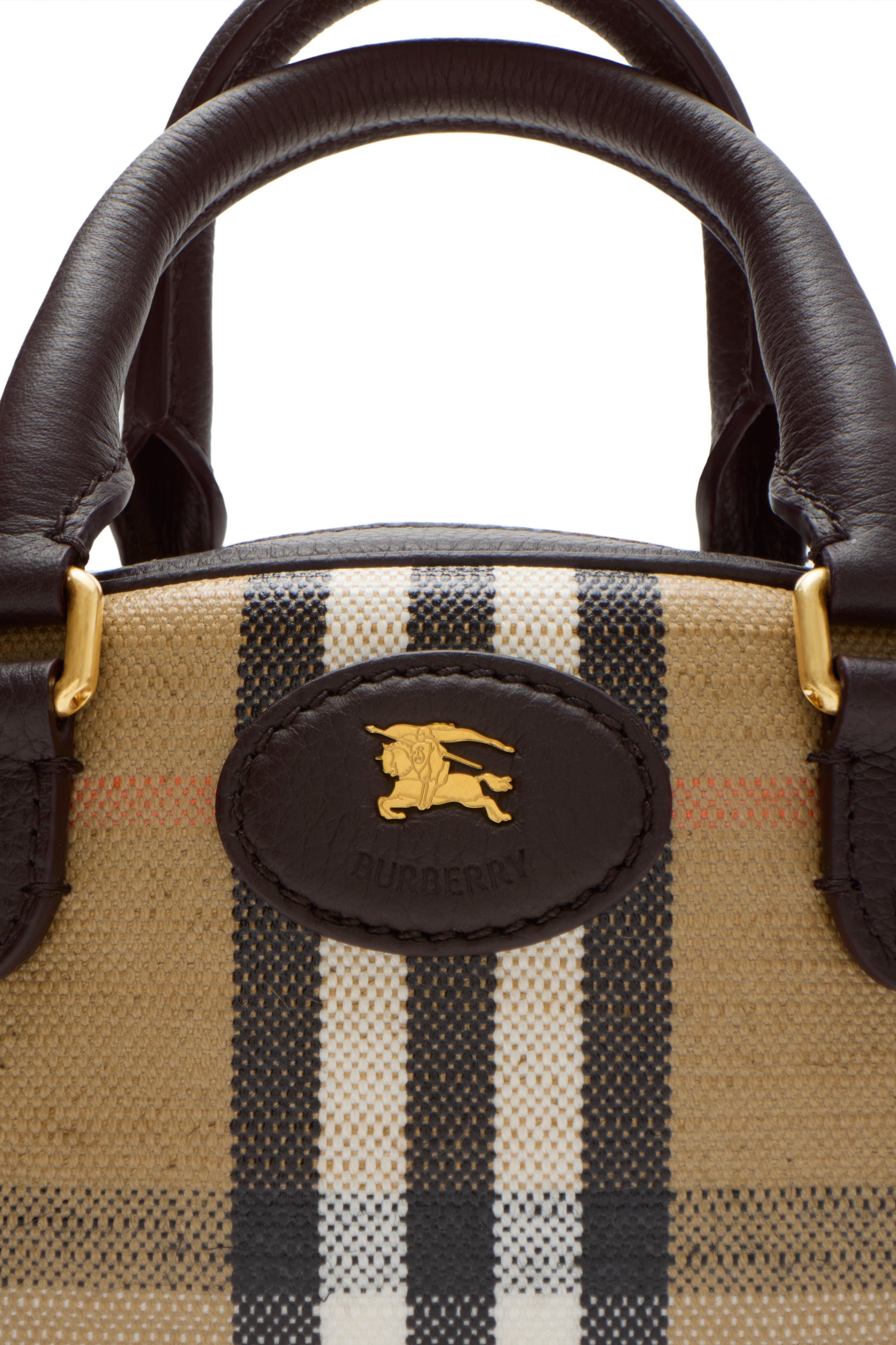 burberry Mini Highlands Bowling Bag in Sand Beige at Nordstrom - 6
