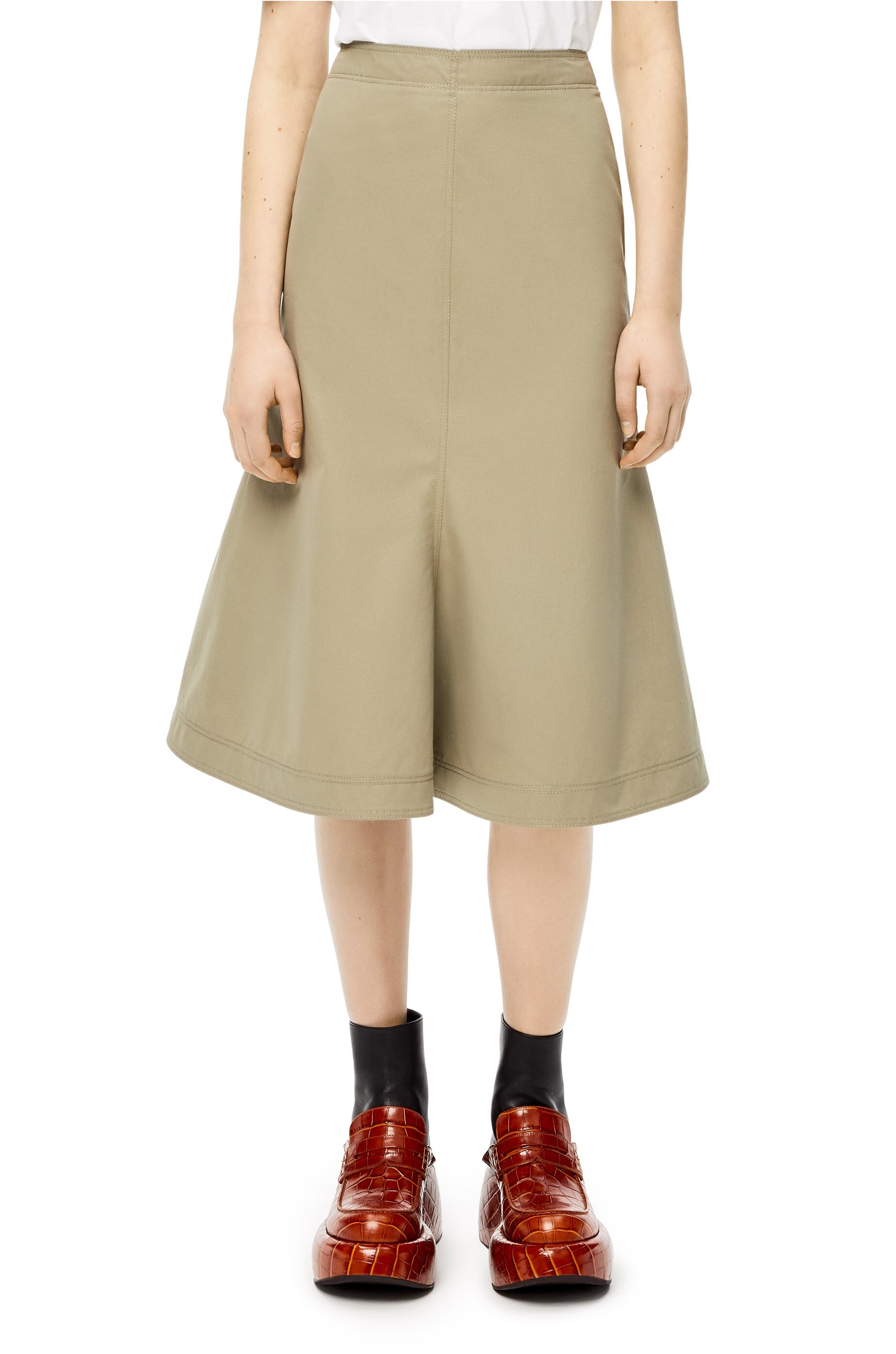 Midi skirt in cotton - 3