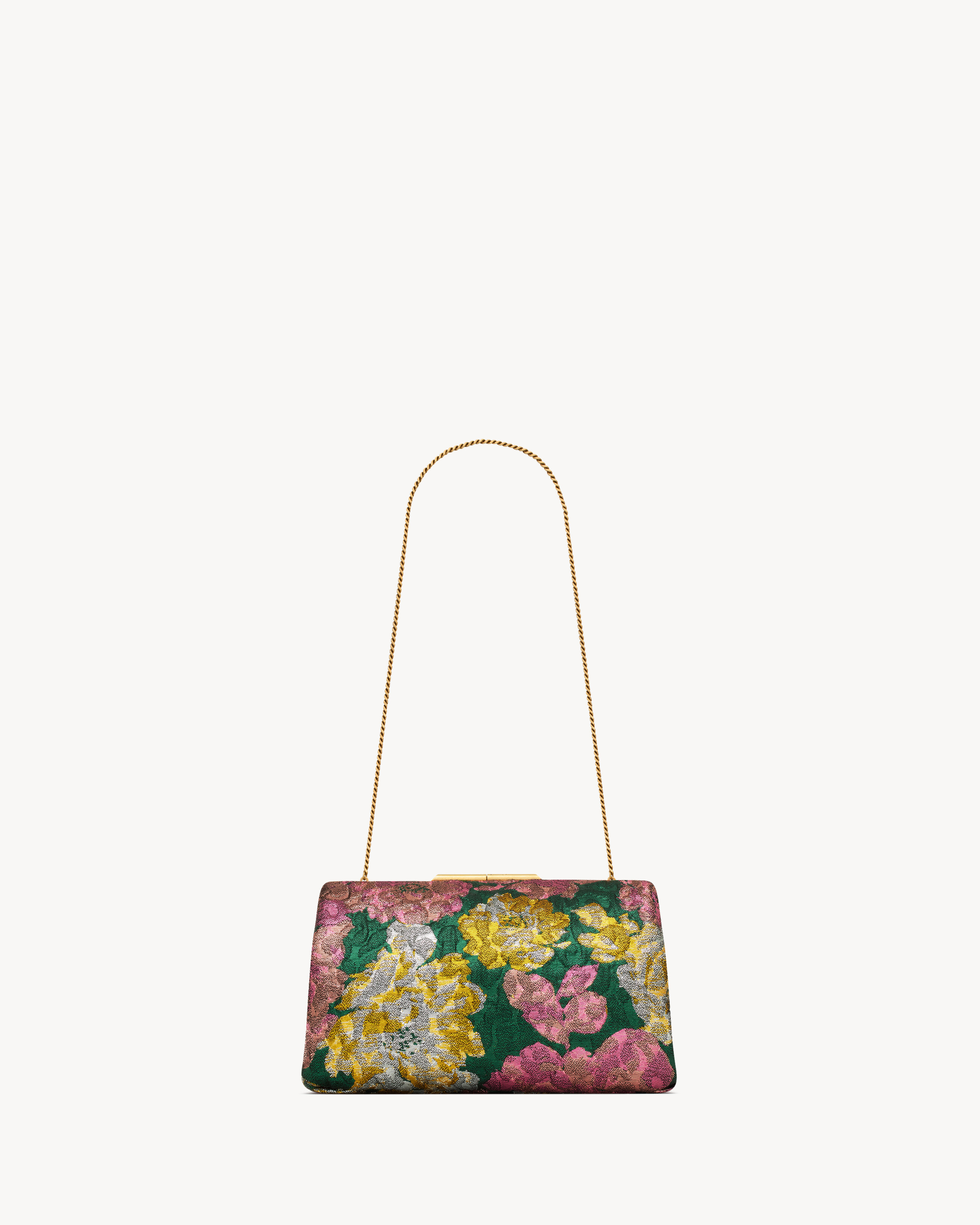 SAINT LAURENT CLUTCH SMALL IN BROCADE - 4