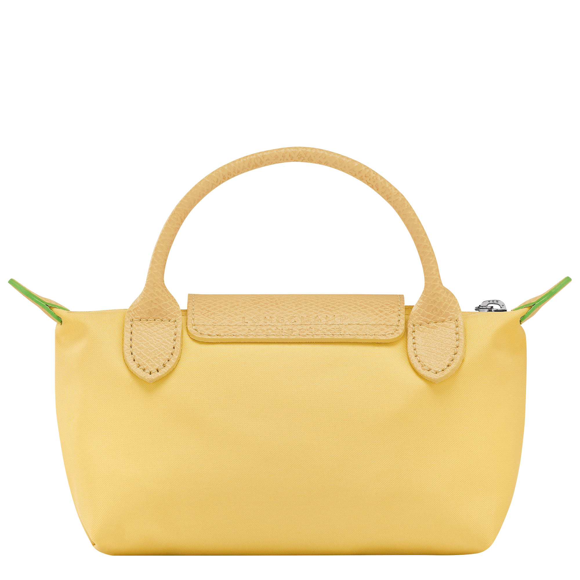 Le Pliage Green Pouch with handle Wheat - Recycled canvas - 4
