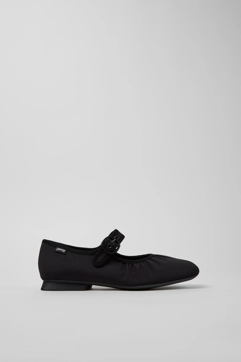 Casi Myra Black Textile Ballerinas for Women. - 1