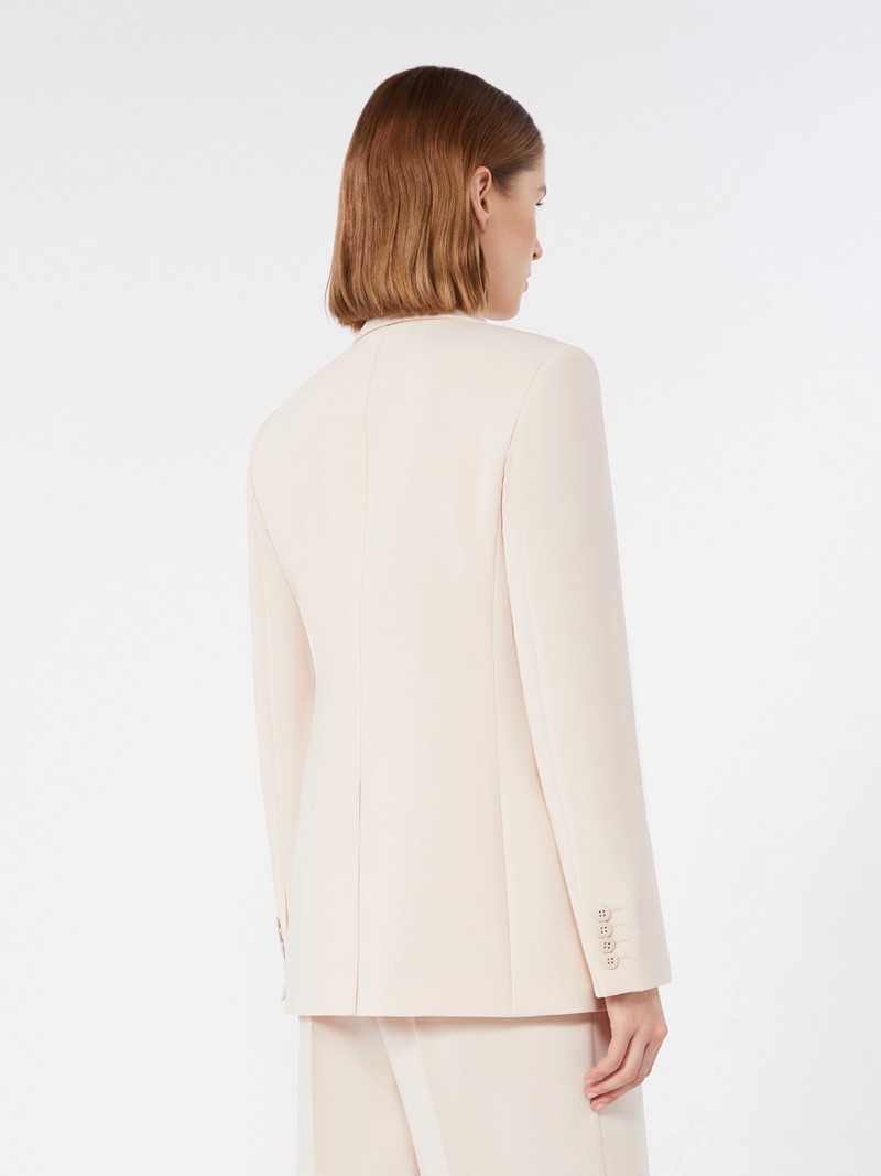 LINZ Single-breasted cady blazer - NATURAL 4