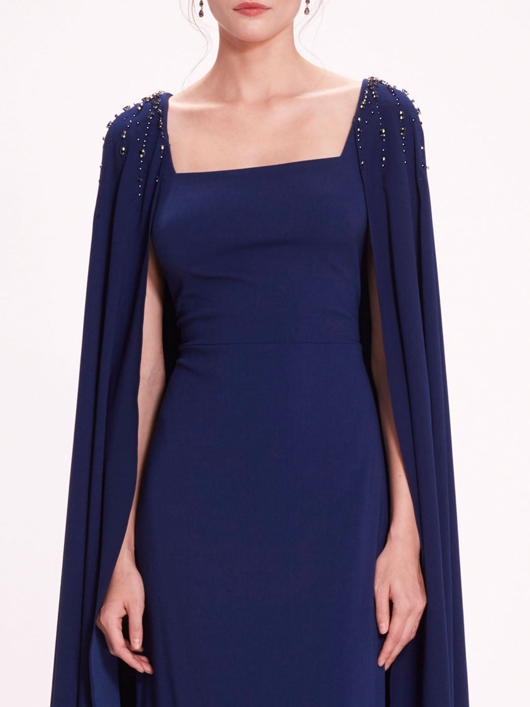 EMBELLISHED CAPE GOWN - 4