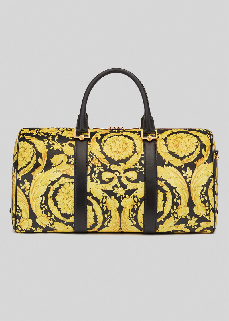 Barocco Print Leather Travel Bag 4