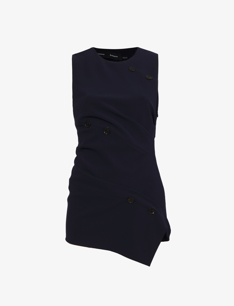 Matte Viscose Crepe Spiral Top 1