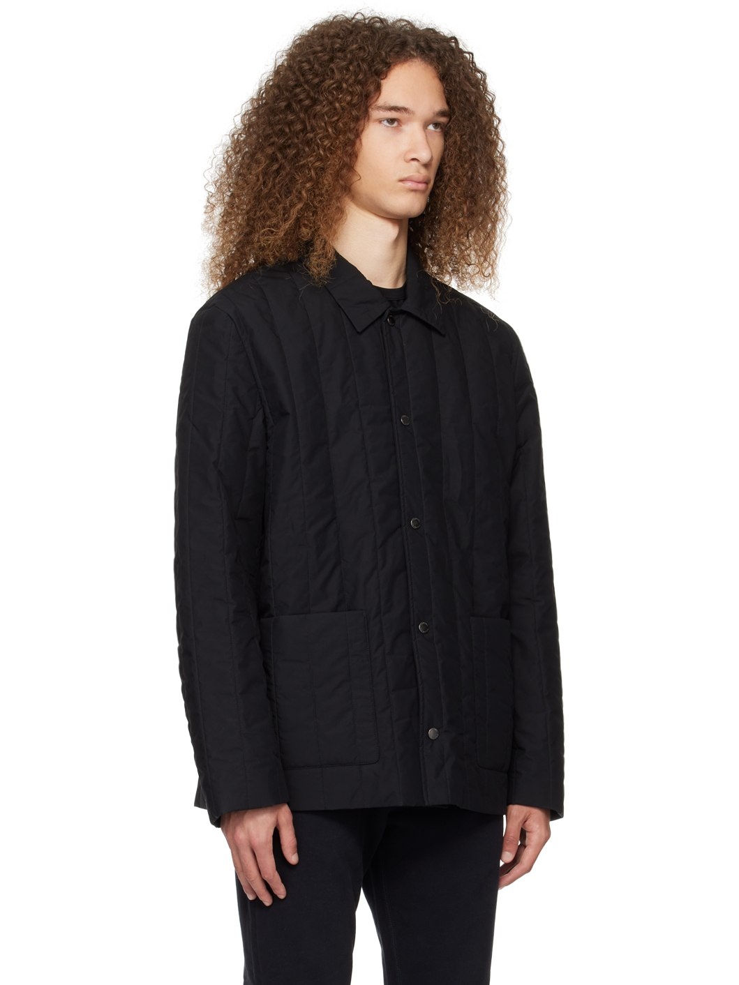 Black Quilted Jacket - 2