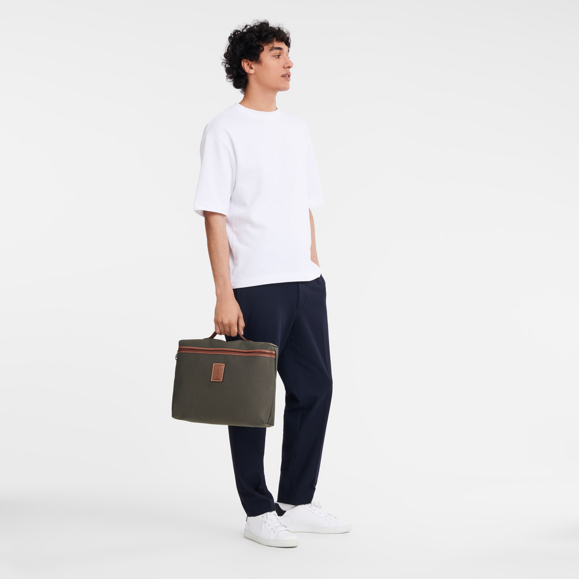 Boxford S Briefcase Brown - Canvas - 2