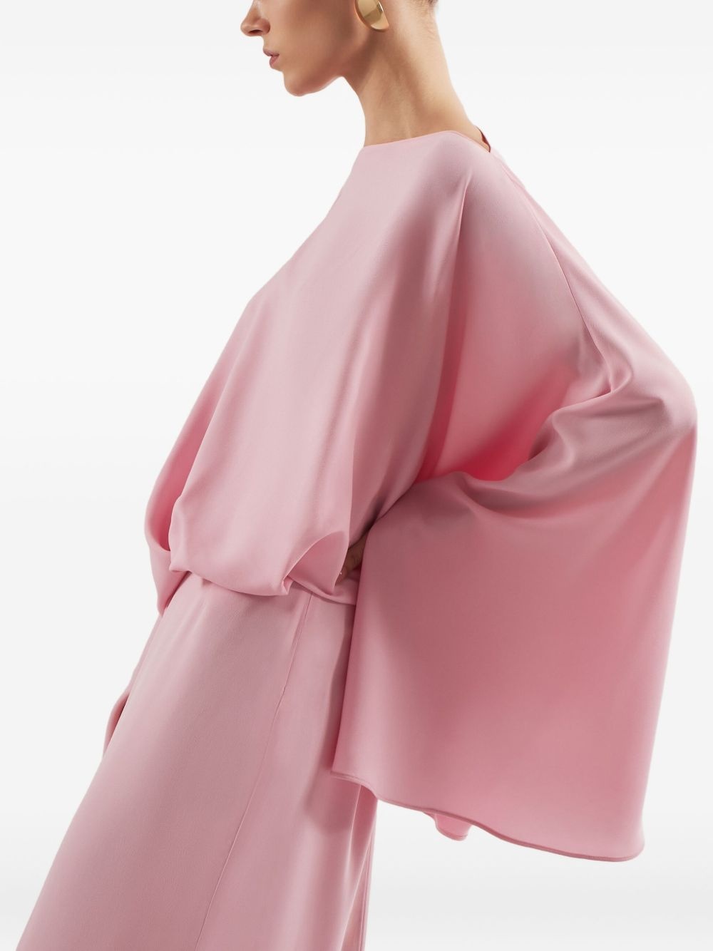 Eolia cape-sleeve maxi dress - 5