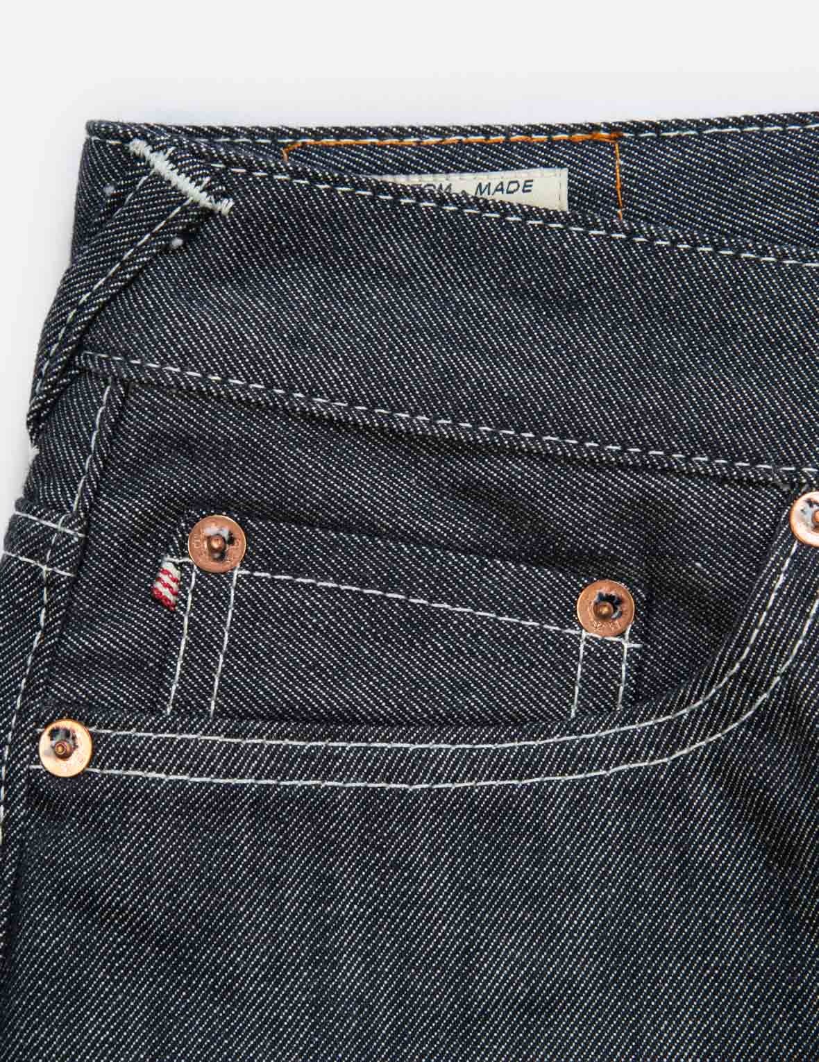 SAKURA EMBROIDERY AND BROCADE PRINT DAICOCK BOYFRIEND JEANS - 8