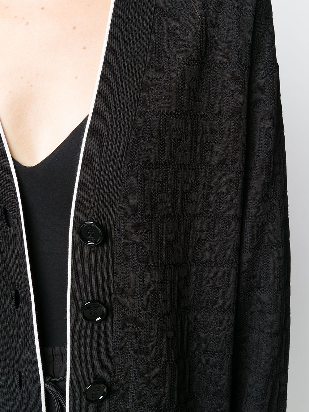 FF embroidered cardigan - 5