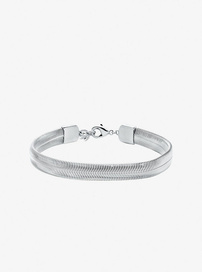 Precious Metal-Plated Brass Snake Chain Bracelet 1