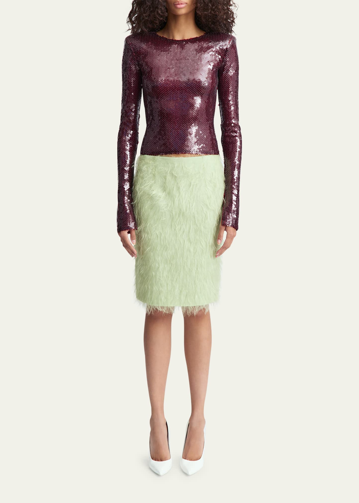 Loida Sequined Long-Sleeve Top - 2