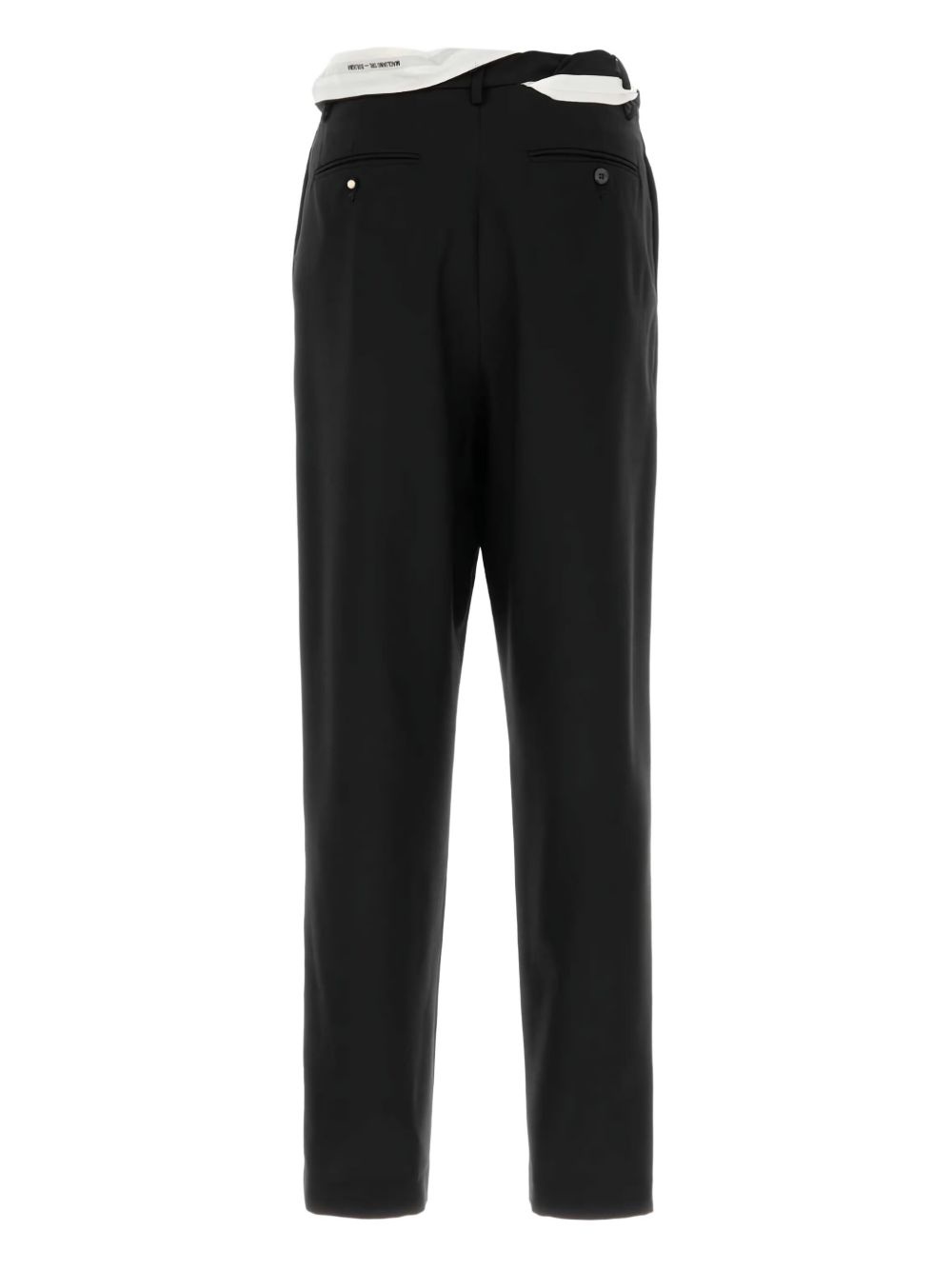 folded-waistband trousers - 2
