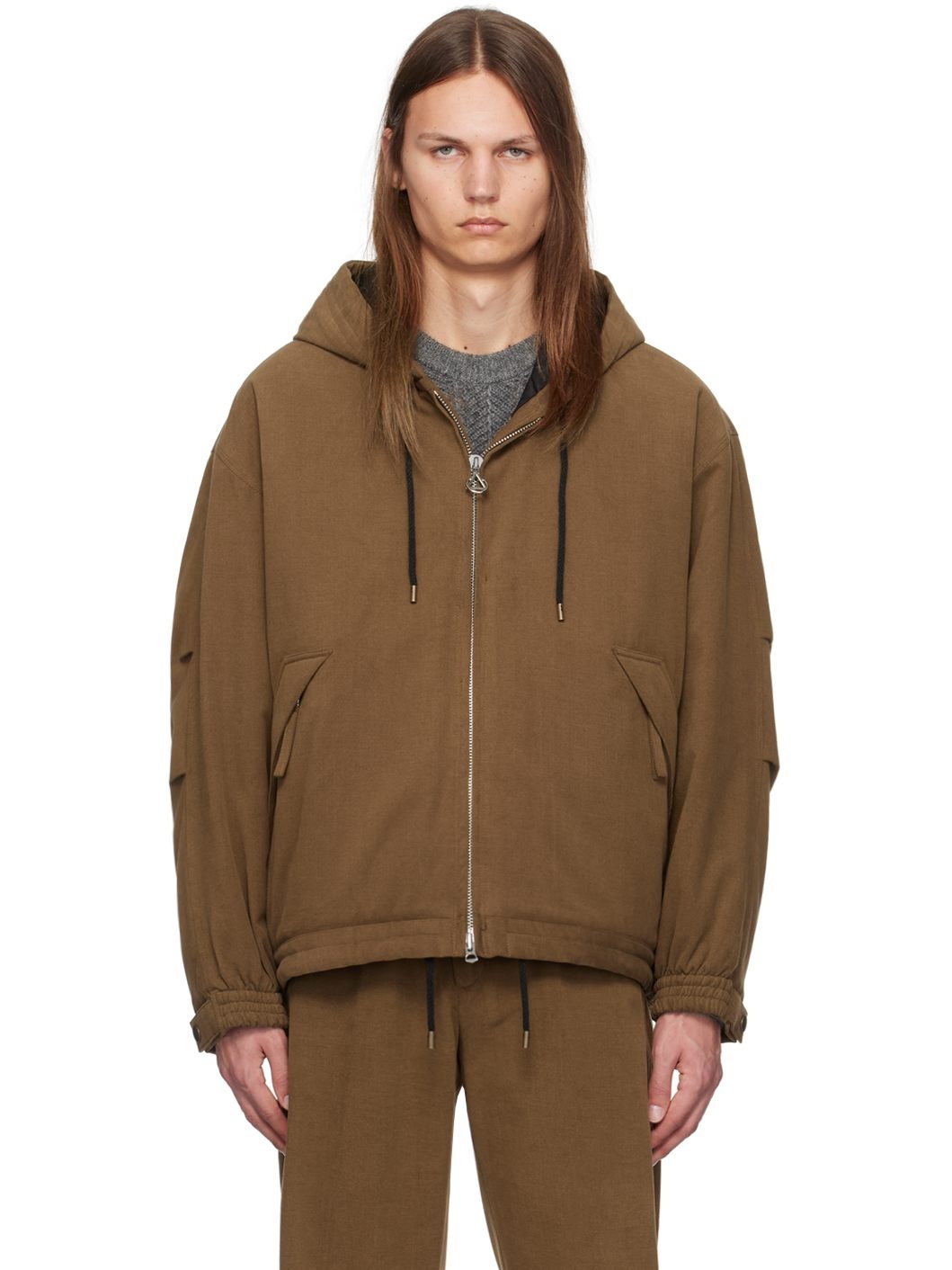 Brown Padded Jacket - 1