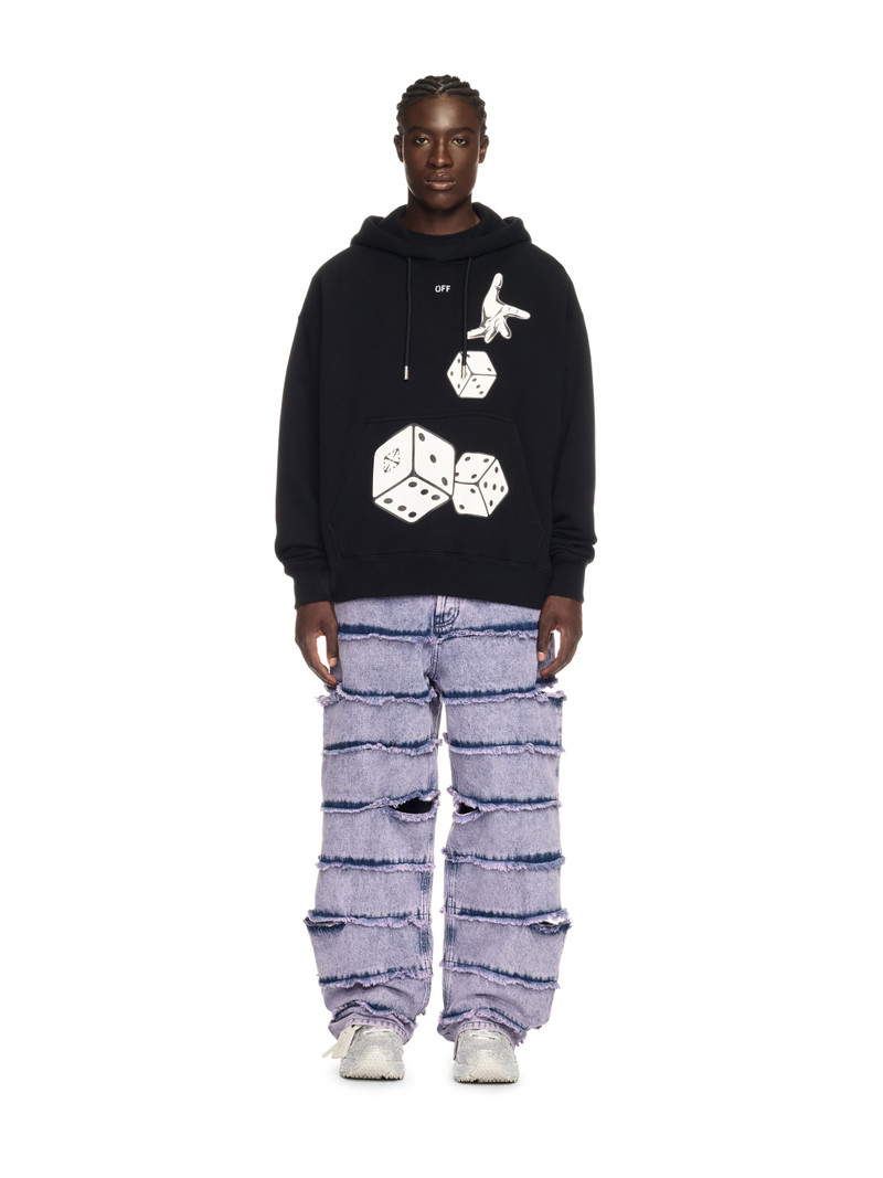 Off-White Black Dices Skate Hoodie outlook
