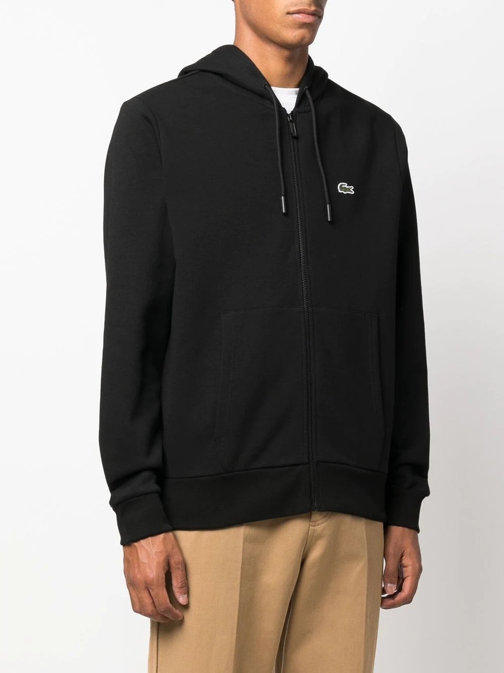 appliqué-logo zip-up hoodie - 3