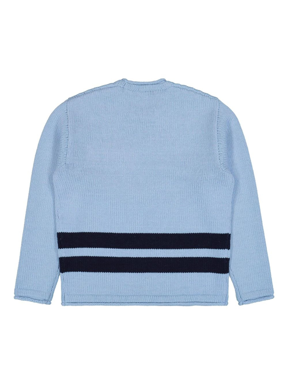 crew-neck stripe-detail sweater - 2
