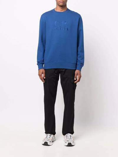 C.P. Company embroidered-logo crew neck sweatshirt outlook