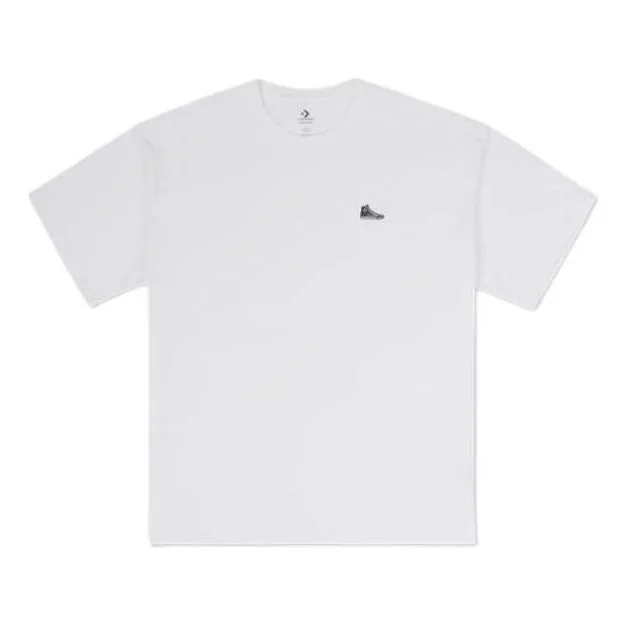 Converse Loose Sneaker Patch T-Shirt 'White' 10027239-A01 - 1