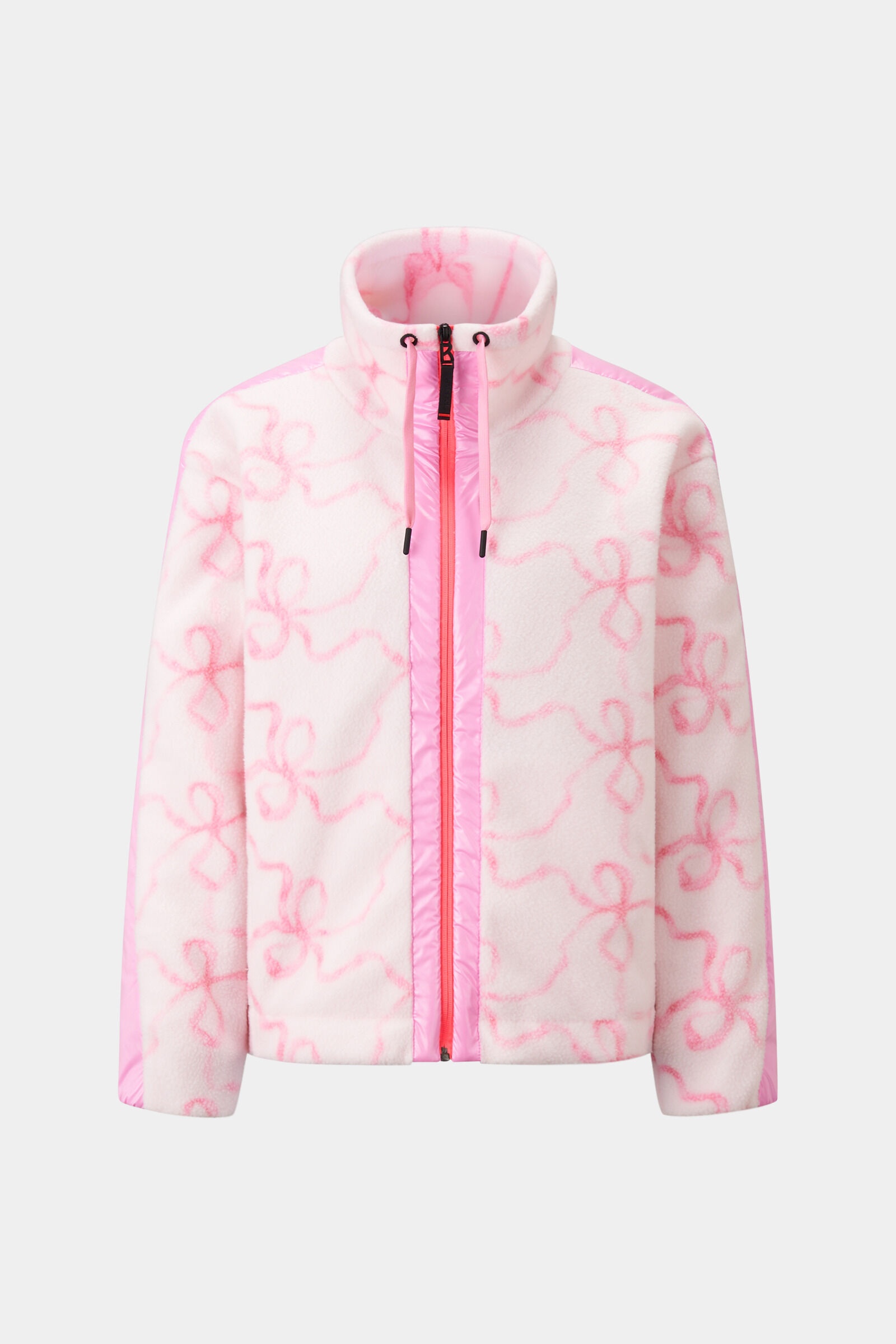 Ninetta Fleece mid layer in Pink/Off-white - 7