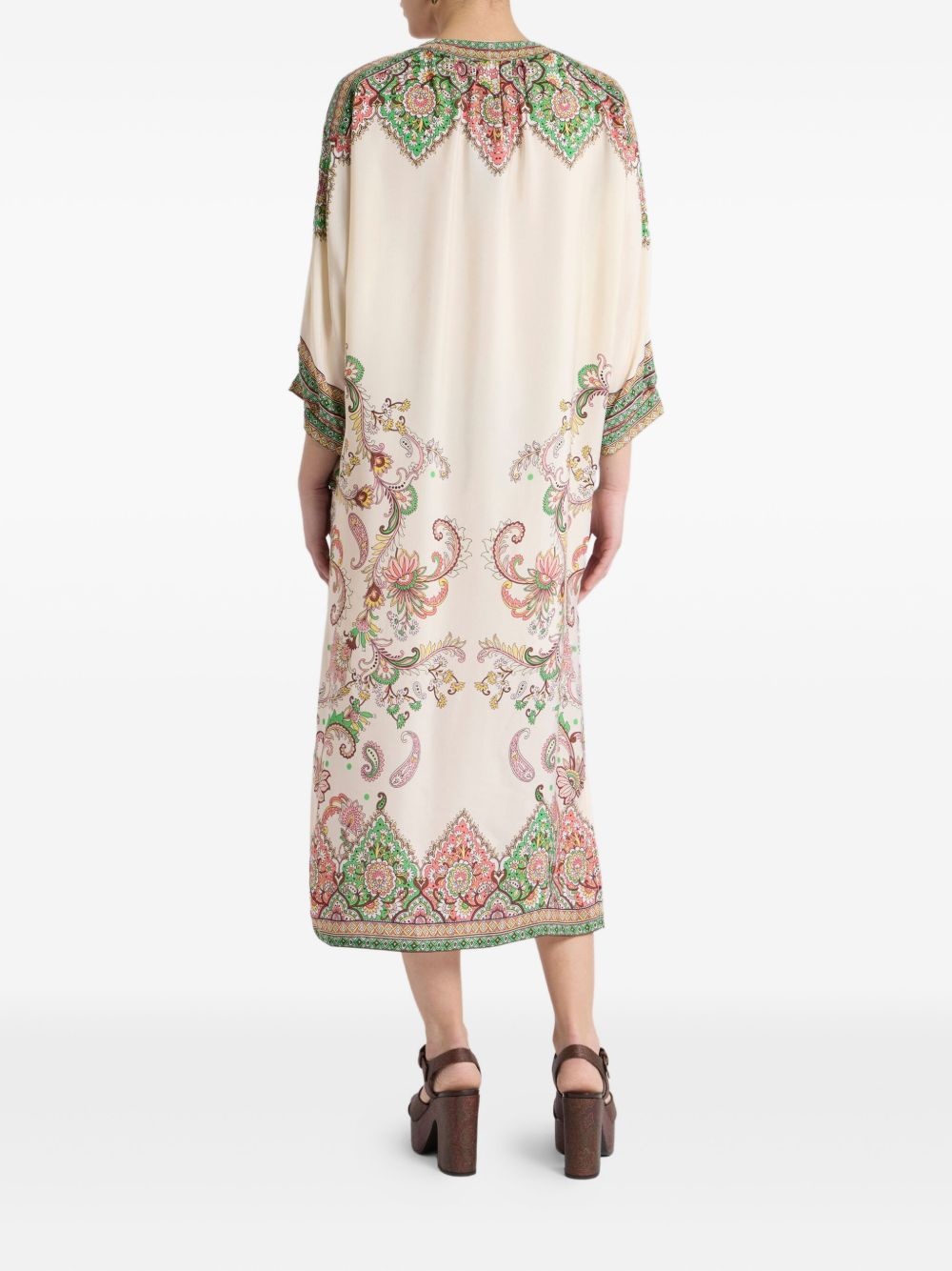 paisley-print midi dress - 3