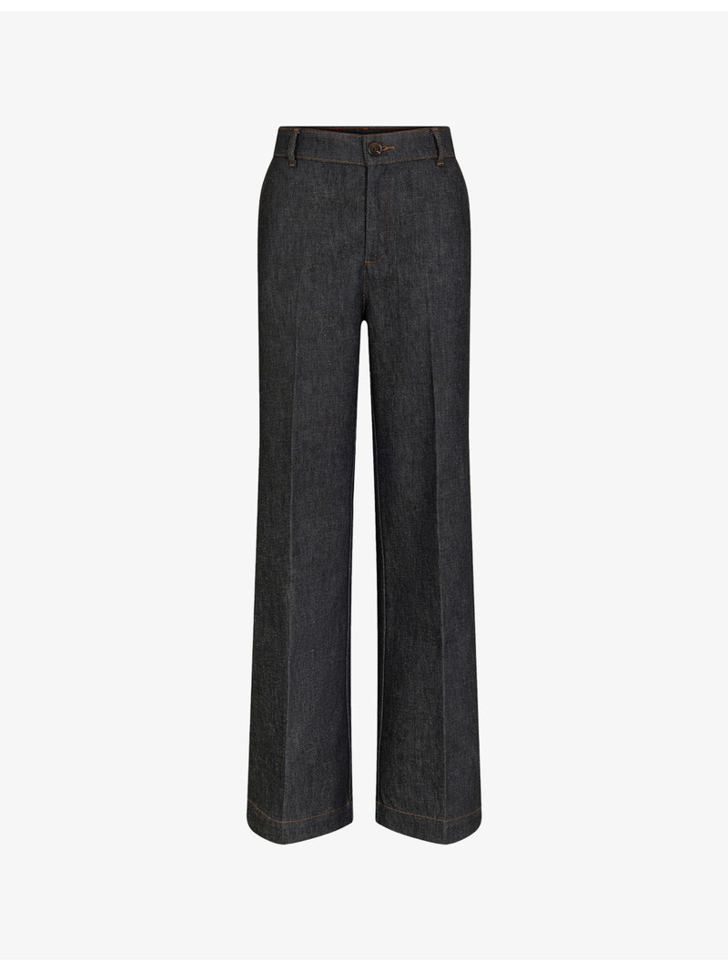 California Wide-Leg Stretch-Denim Jeans 1
