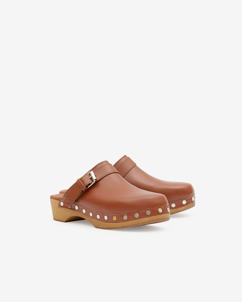 THALIE LEATHER CLOG 3