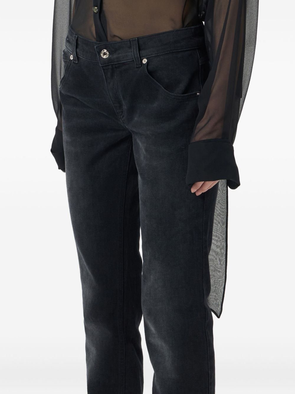 logo-patch jeans - 5
