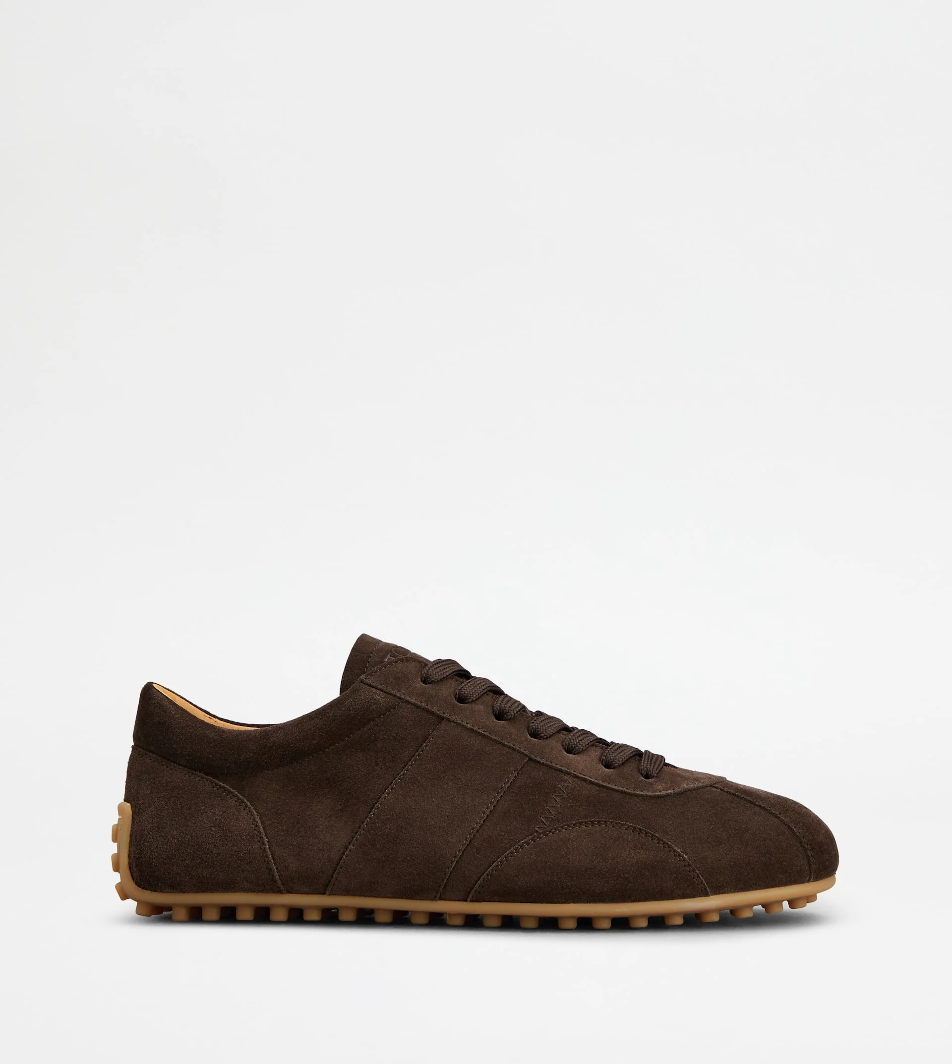 TOD'S T MARATHON SNEAKERS IN SUEDE - BROWN - 1