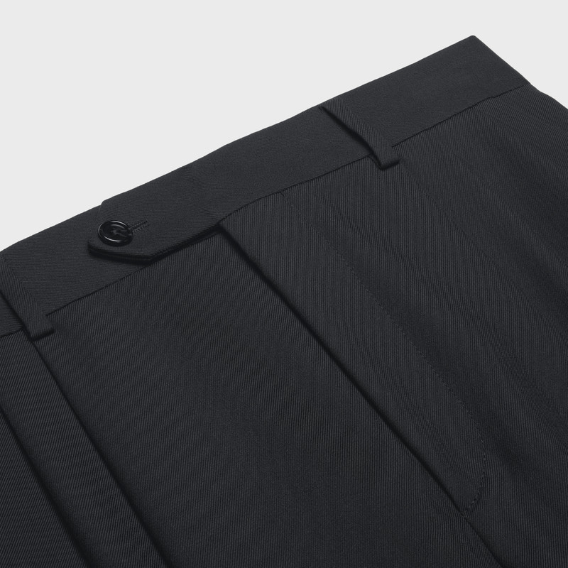 TRIPLE-PLEATED TUX SHORTS IN WOOL GABARDINE 3