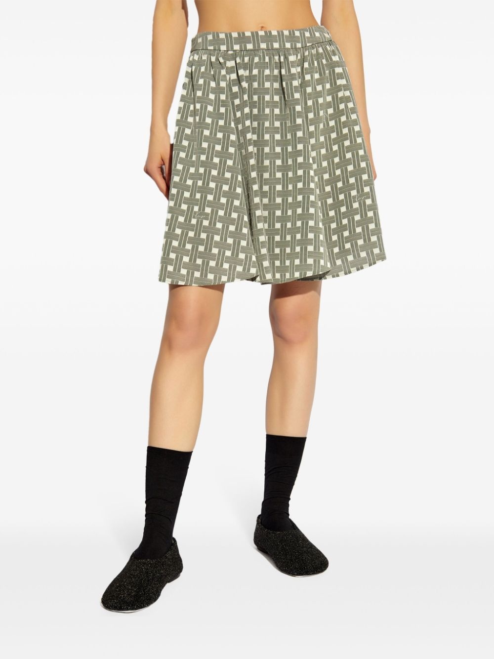plaid-print mini skirt - 3