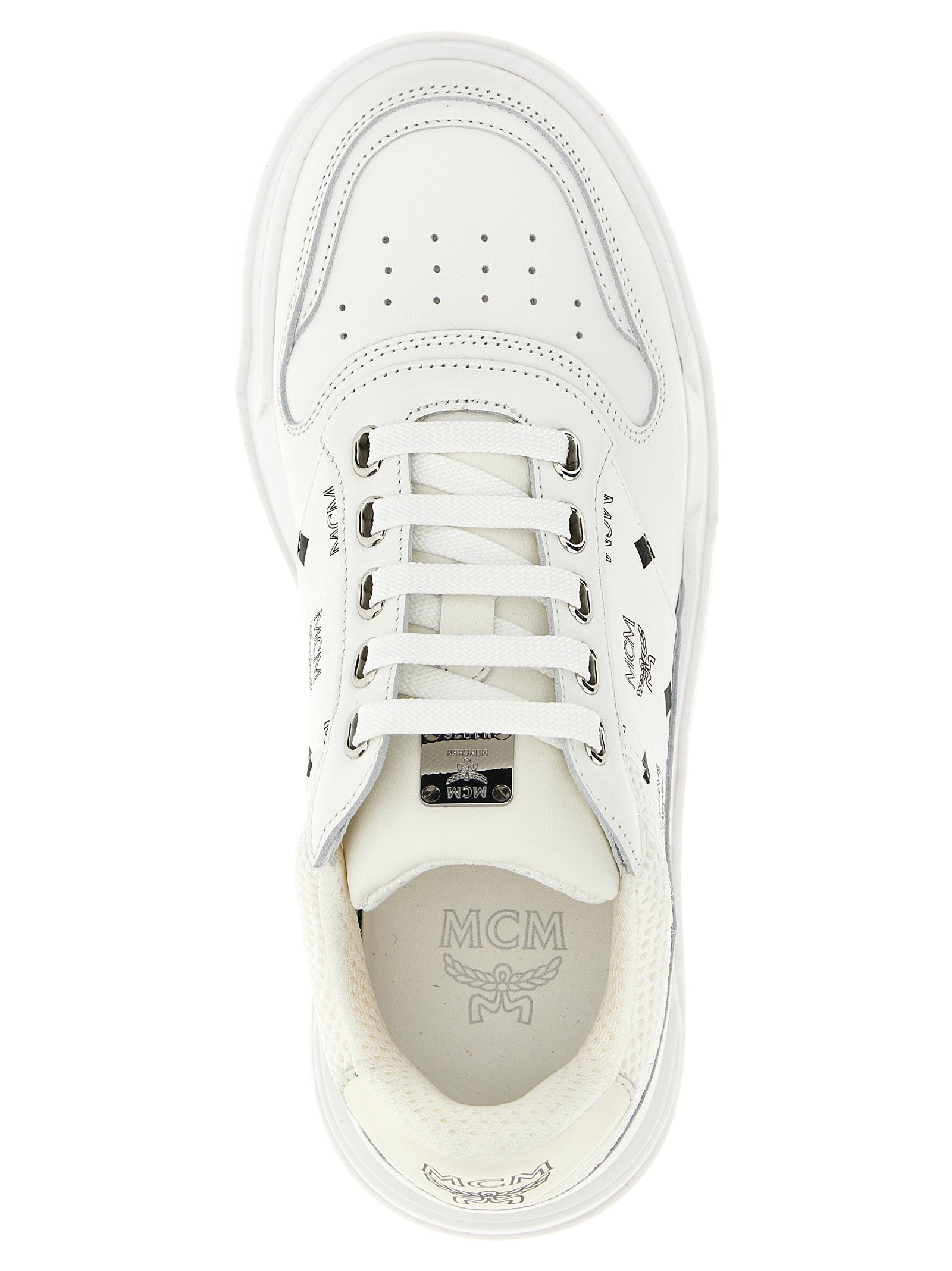 スニーカー MCM 'Skyward' sneakers MCM Womens Monogram Skyward Leather Low Sneaker Designer