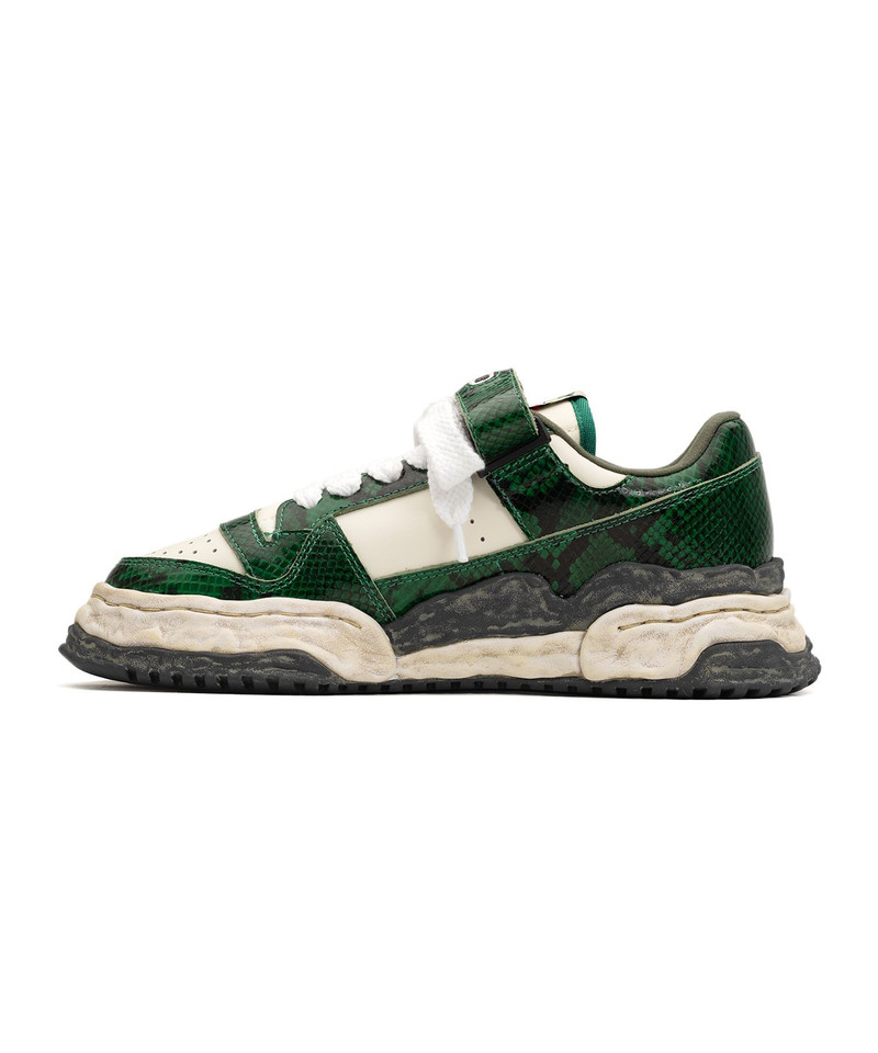 "KEITH" OG Sole Python Printed Leather Low-top Sneaker 25