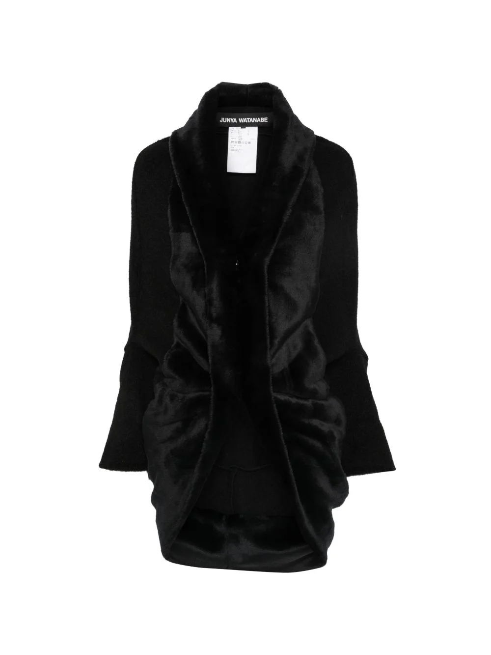 faux-fur shawl-collar jacket - 1