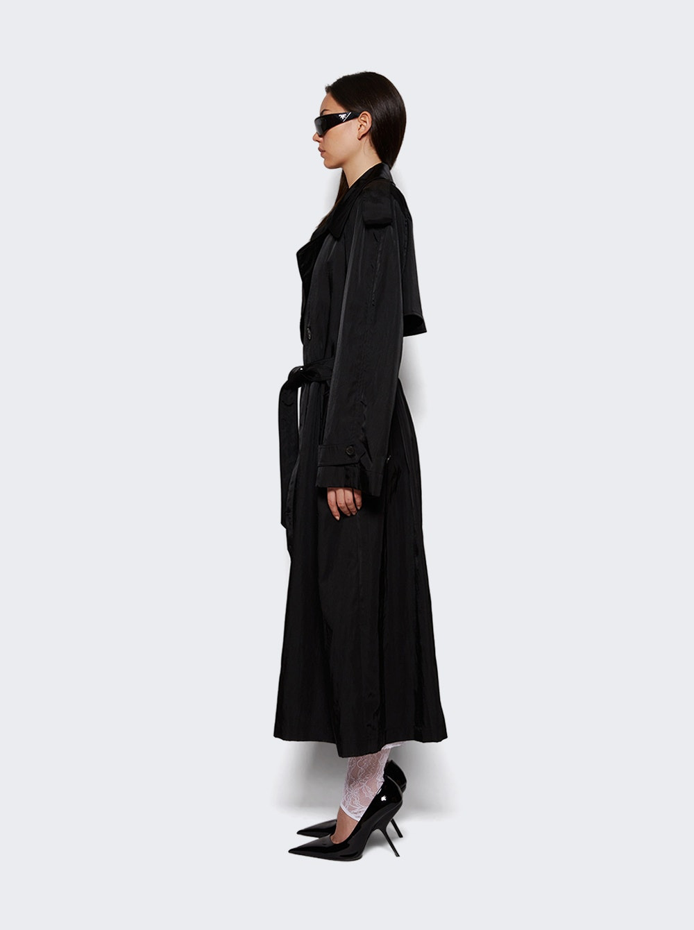 Technical Trench Coat Black - 3