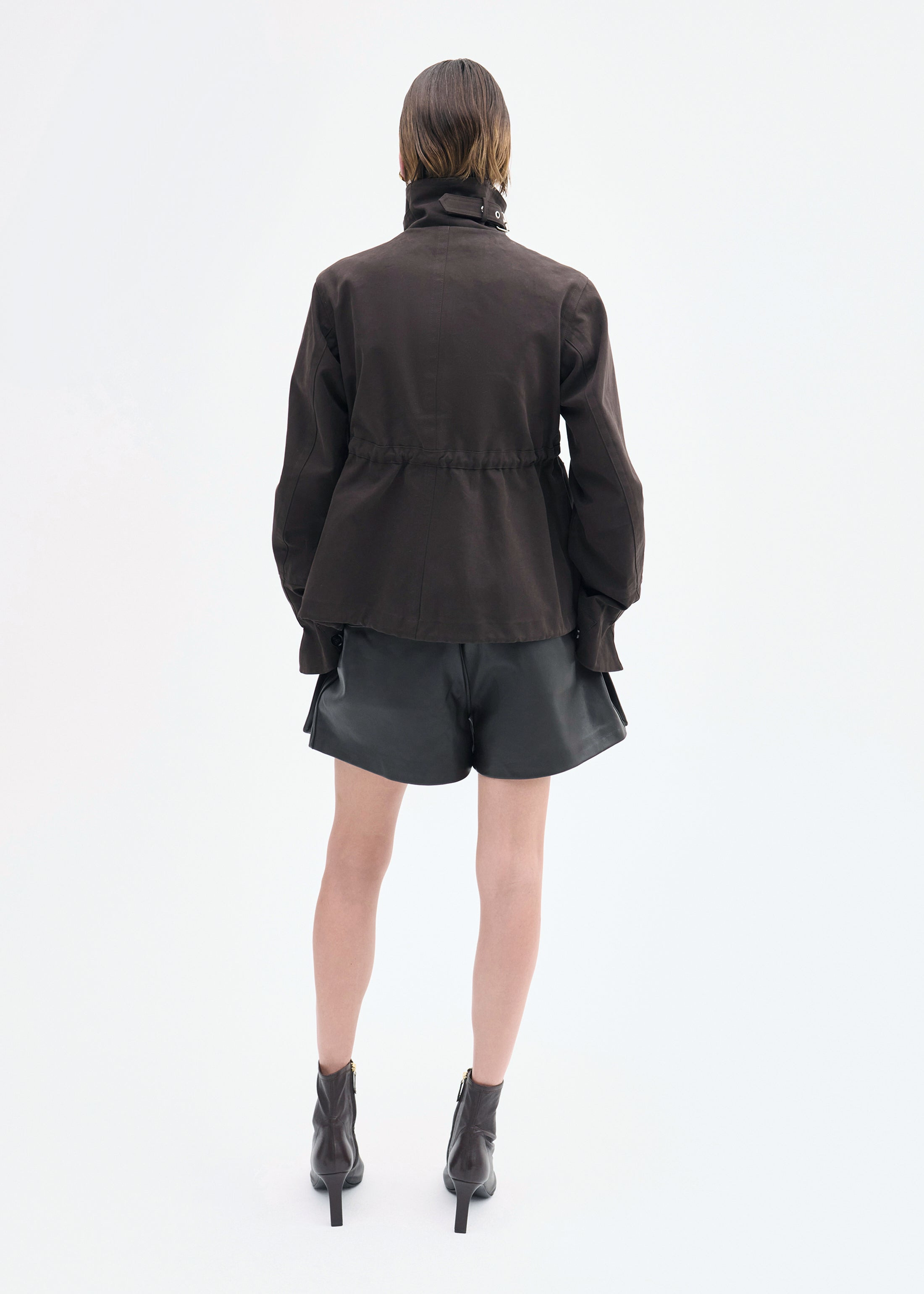 Military Jacket in Brushed Cotton - 5