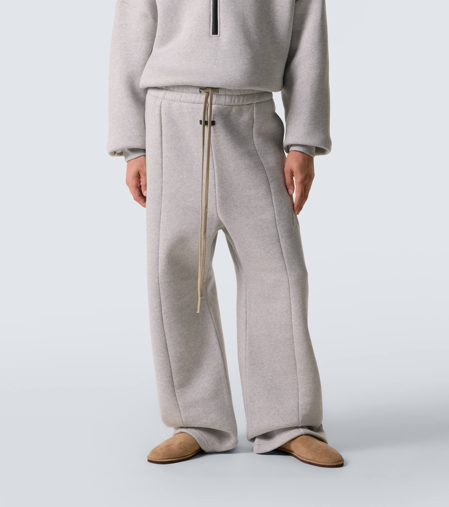 Cotton-blend fleece sweatpants - 3