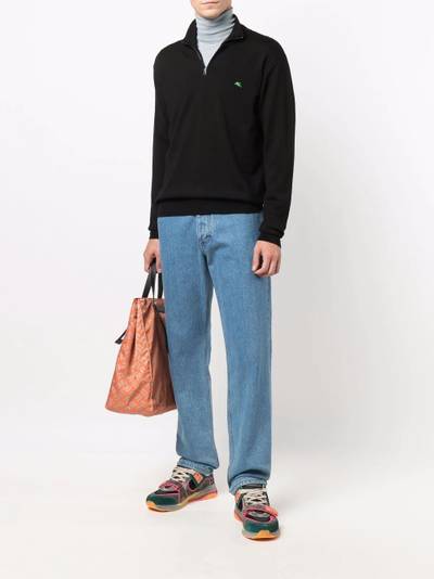 Etro logo-embroidered jumper outlook