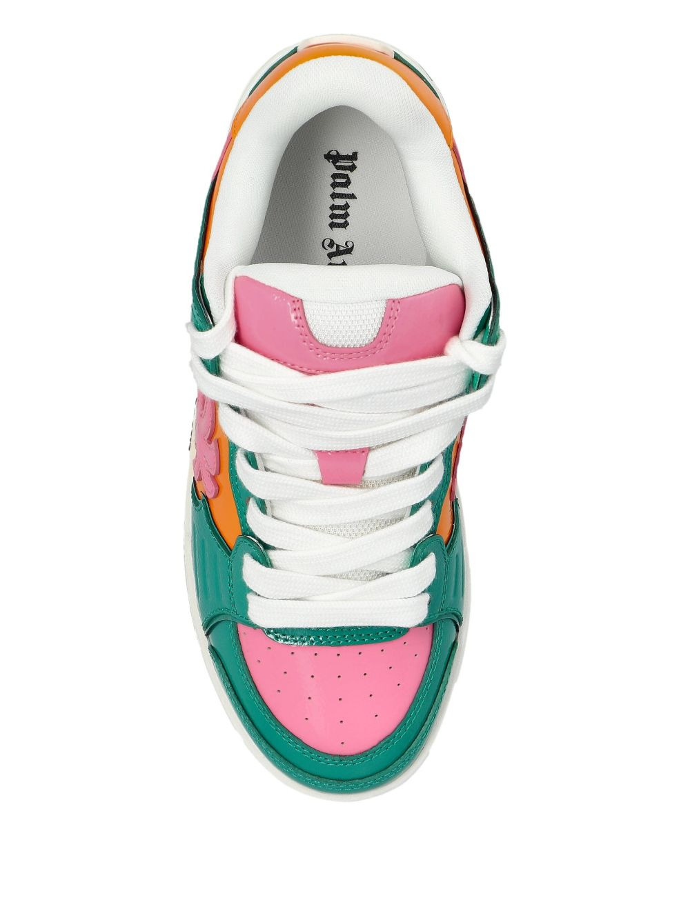 palm trree lace-up sneakers - 3
