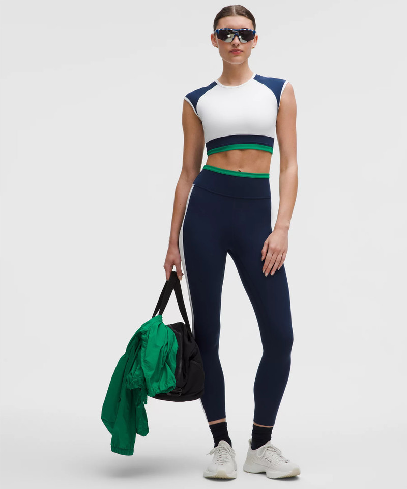 lululemon Nulu Cropped Short-Sleeve Shirt *Retro Remix Set outlook