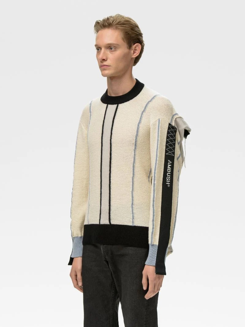 FOLDING KNIT SWEATER - 4