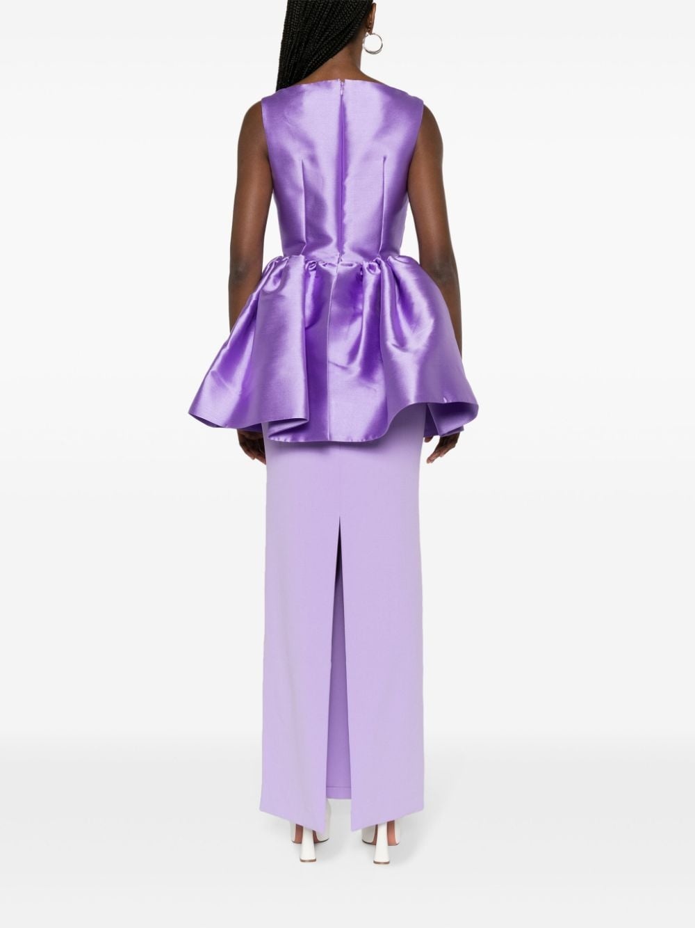 SOLACE ALDA MAXI DRSS PEPLUM WST LILAC - 4