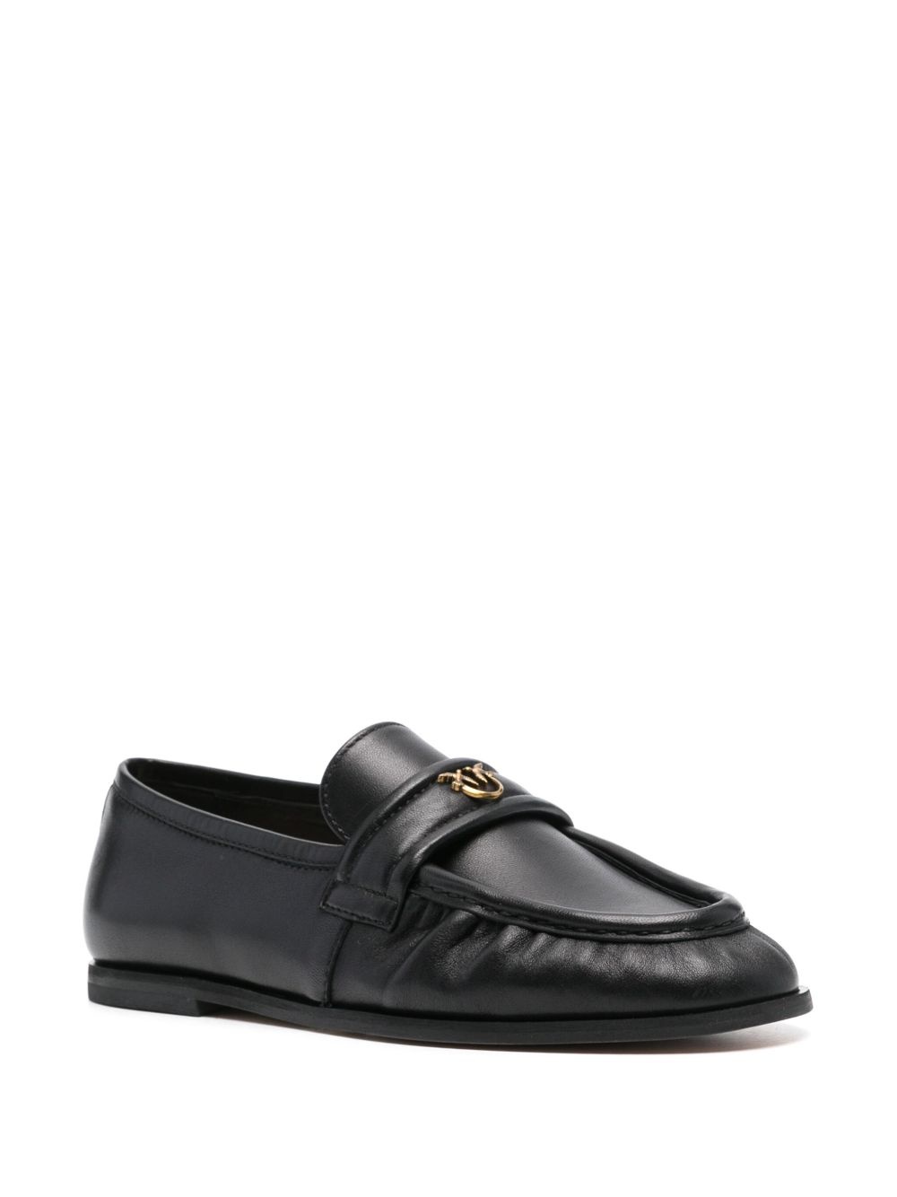 logo-plaque loafers - 2