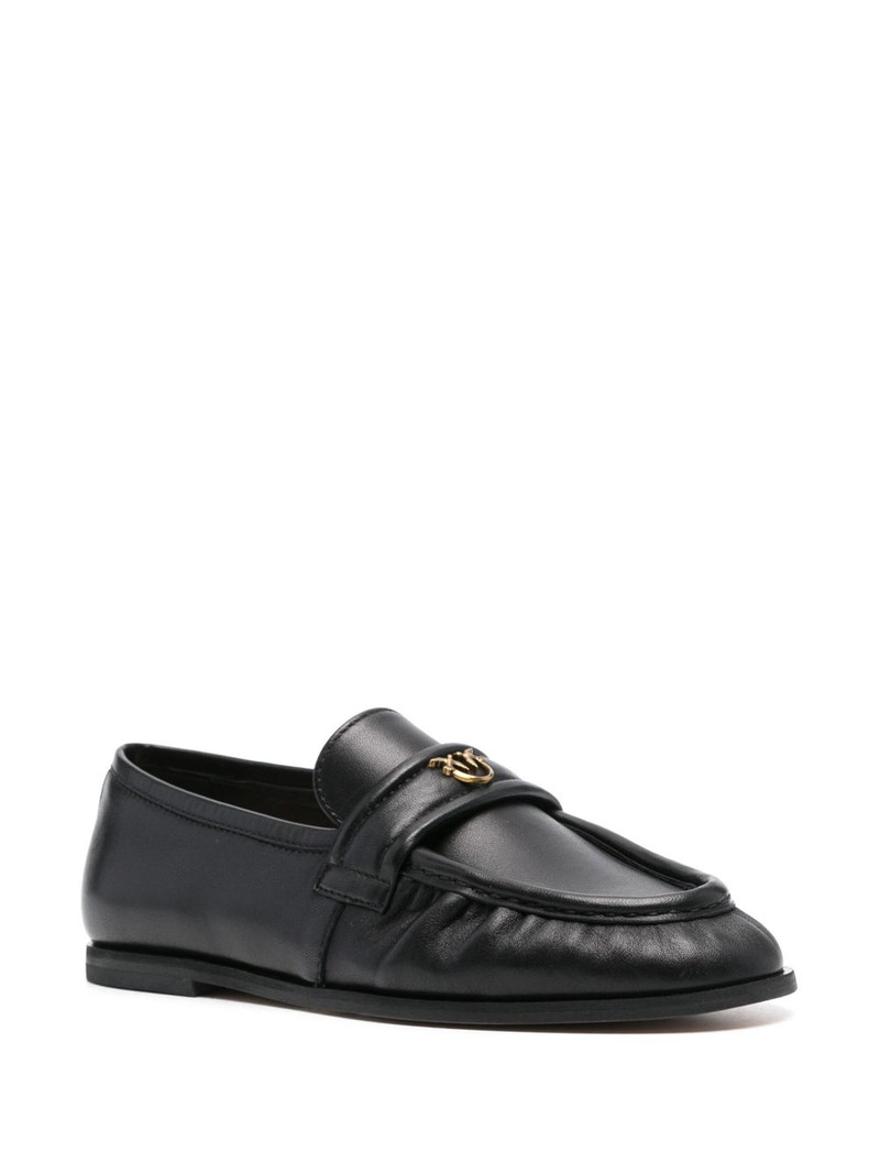 PINKO logo-plaque loafers outlook
