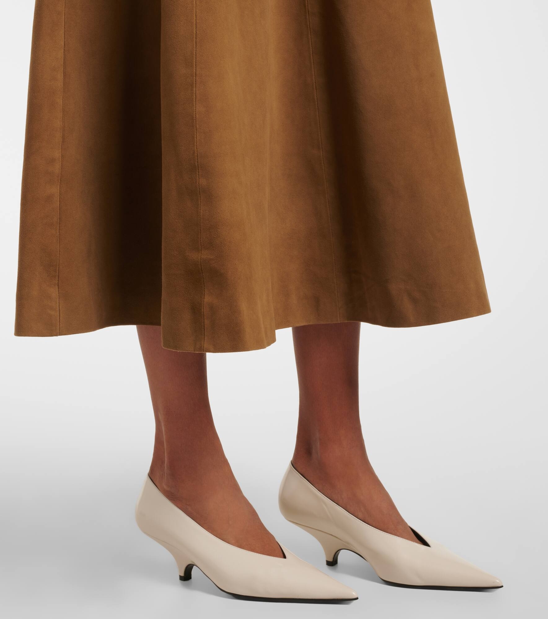 Suede midi skirt - 5