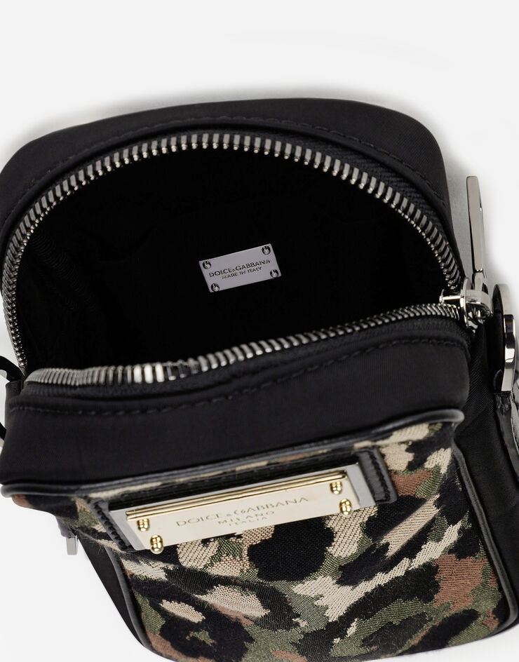 Camouflage jacquard crossbody bag - 5