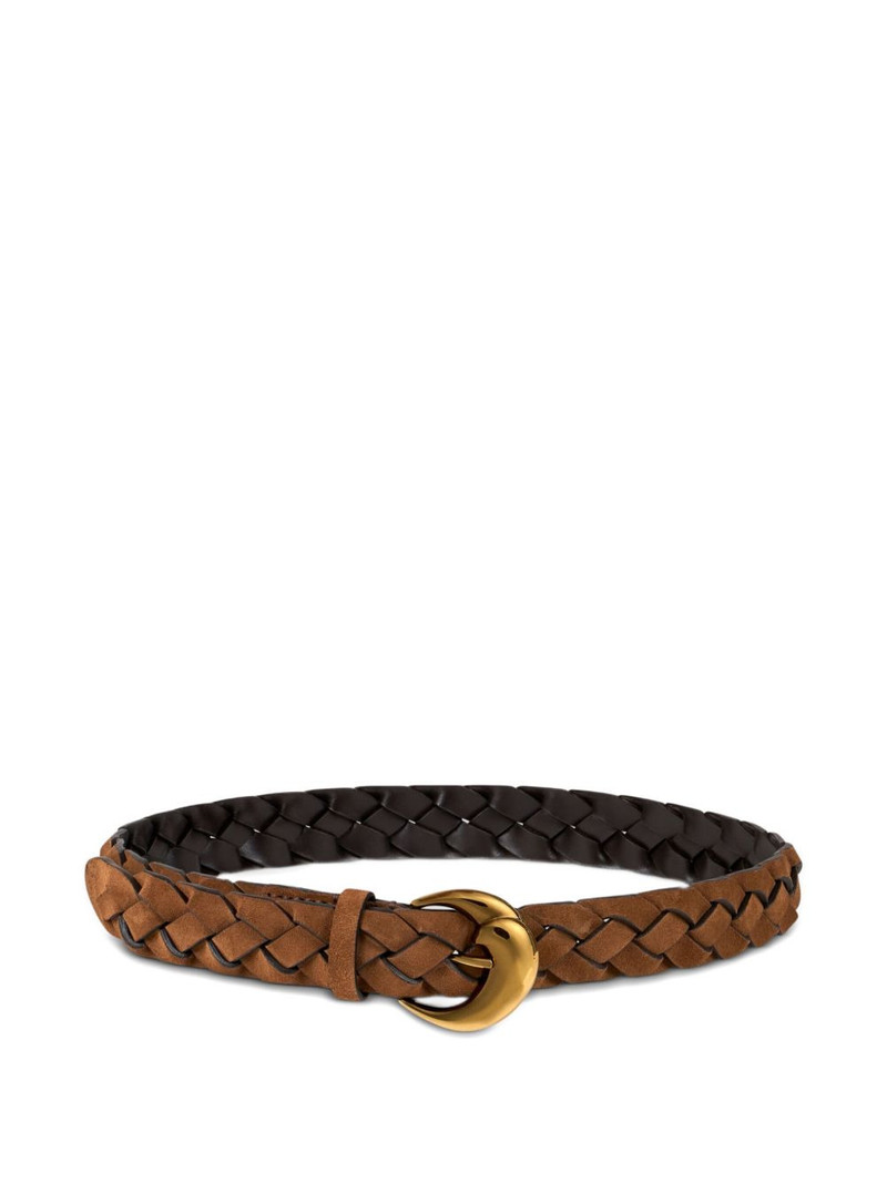 braided leather belt 1