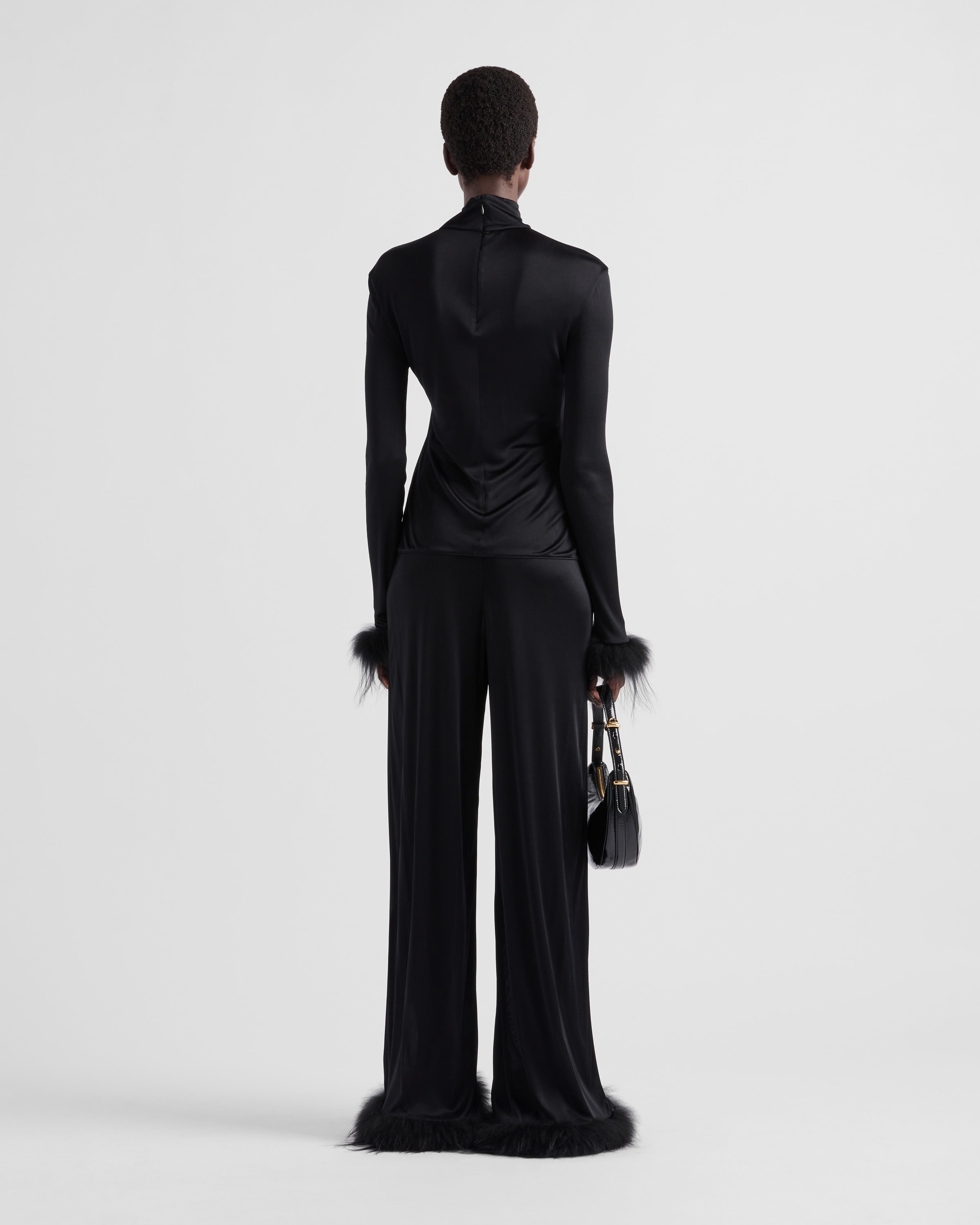 Satin jersey trousers - 5