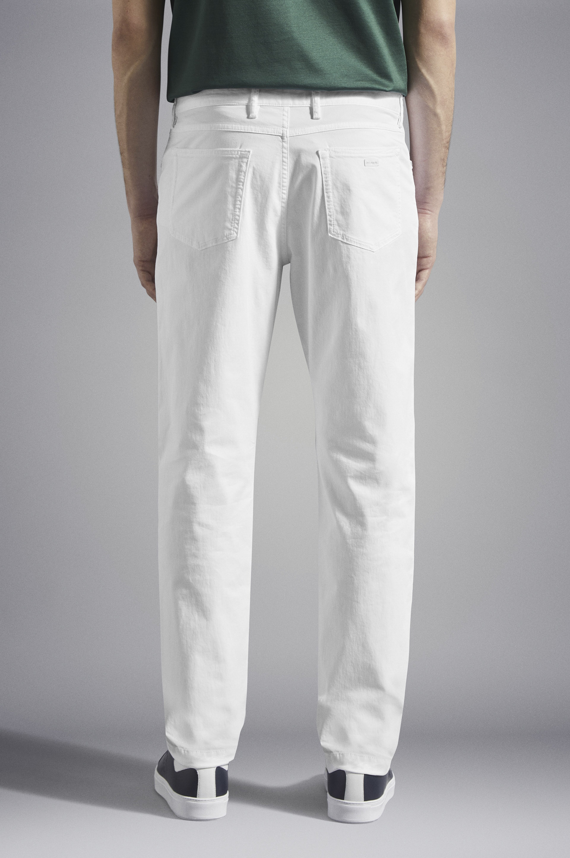 STRETCH ORGANIG COTTON TROUSERS - 3