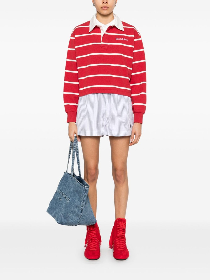 Sporty & Rich striped polo shirt outlook